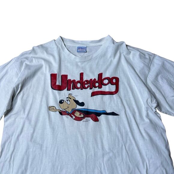 Vintage 90s Underdog Cartoon Single Stitch T Shirt XL - Picture 2 of 6